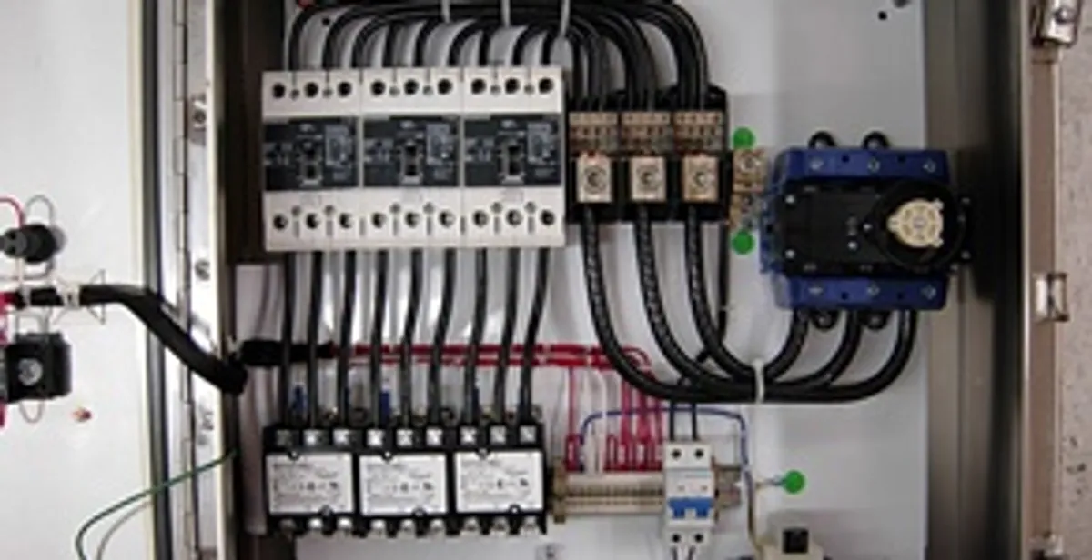 Electrical panel installation with organized circuit breakers and wiring in St Paul, MN