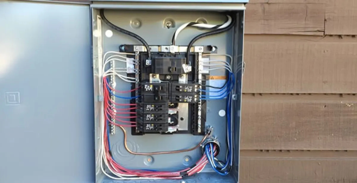 electrical panel upgrade service featuring newly installed electrical panel wired by licensed electricians in St Paul, MN