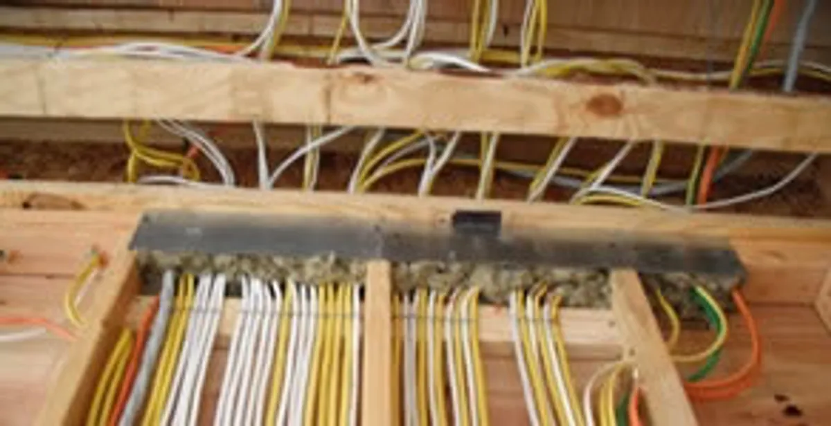 new construction wiring services with organized electrical rough-in performed by licensed electricians in St Paul, MN