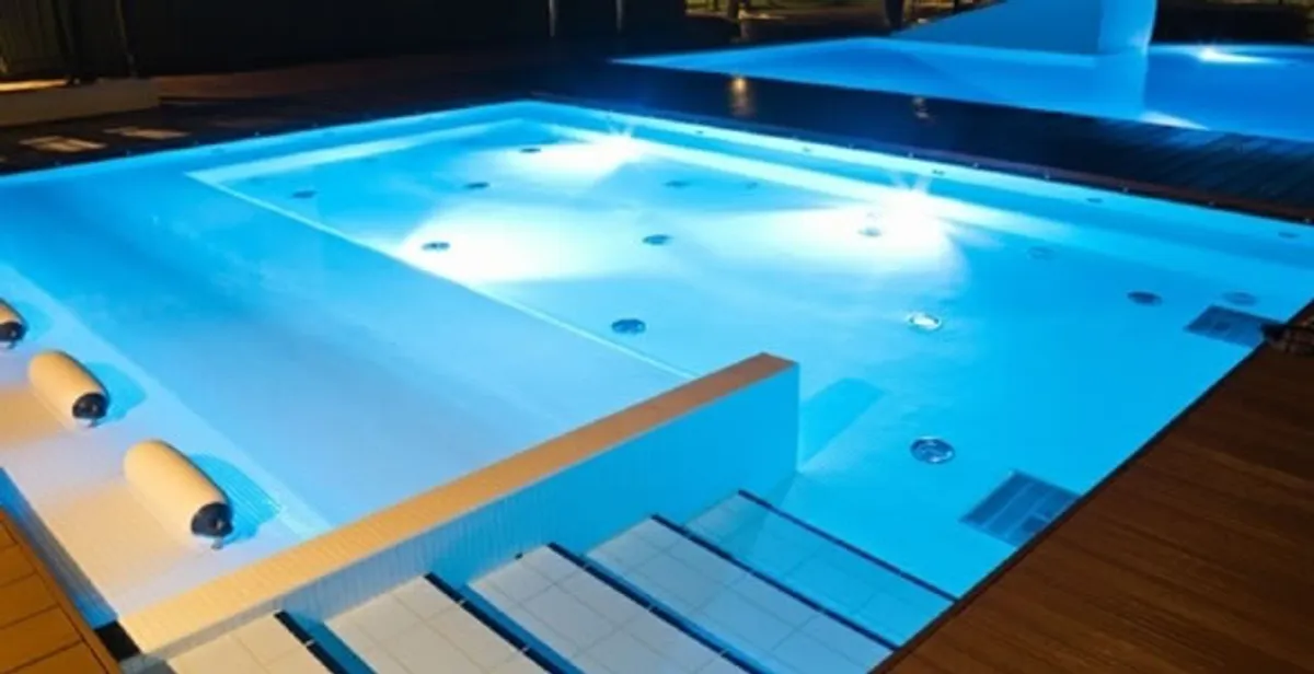pool light installation and repair services providing modern illuminated pool lighting in St Paul, MN