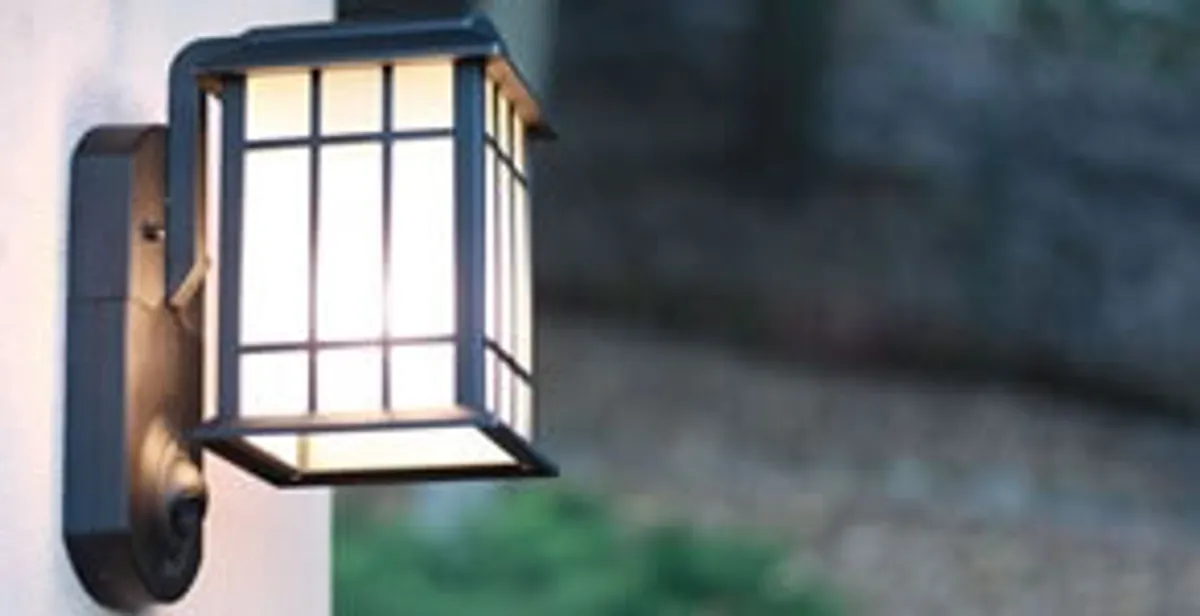 security light installation services with professionally mounted exterior wall light in St Paul, MN