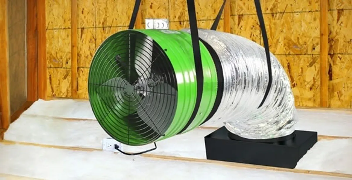 whole house fan installation services with professionally mounted ventilation fan system in St Paul, MN
